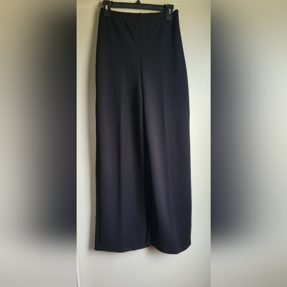 Black High Waisted Wide Leg Pants Size 8